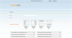 Desktop Screenshot of klavyetest.com